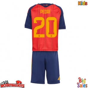Spain Pedri Gonzalez #20 Replica Home Stadium Kit for Kids World Cup 2026 Short Sleeve (+ pants)